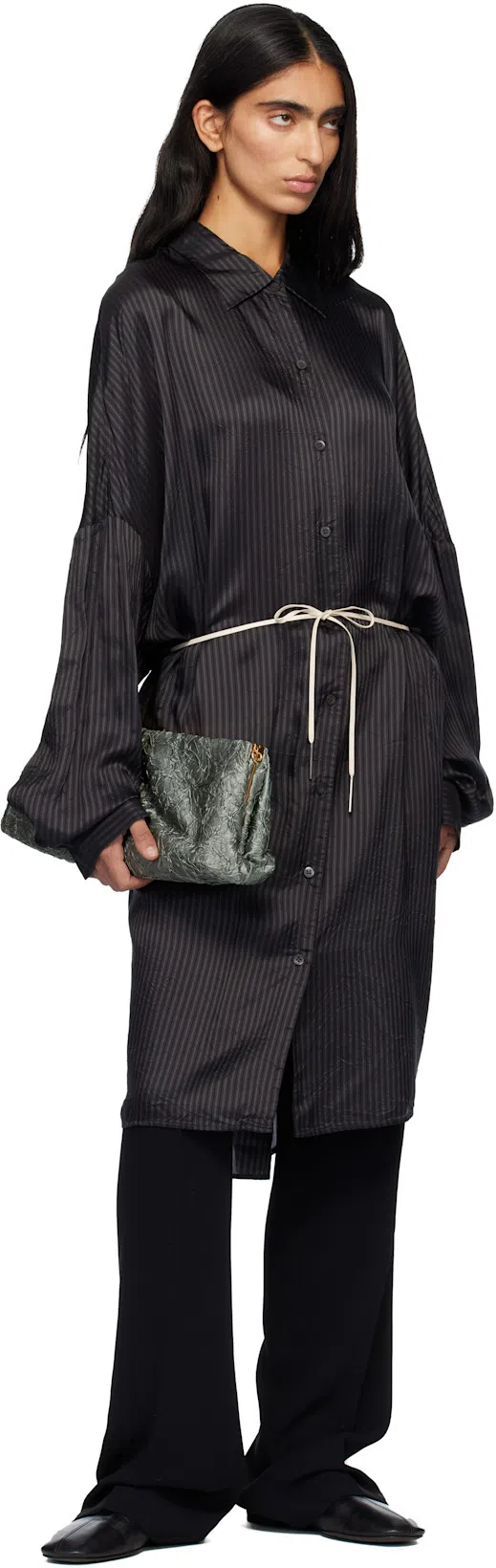 DRIES VAN NOTEN Pointed Toe Ankle Boots With Sculptural Heel In Black