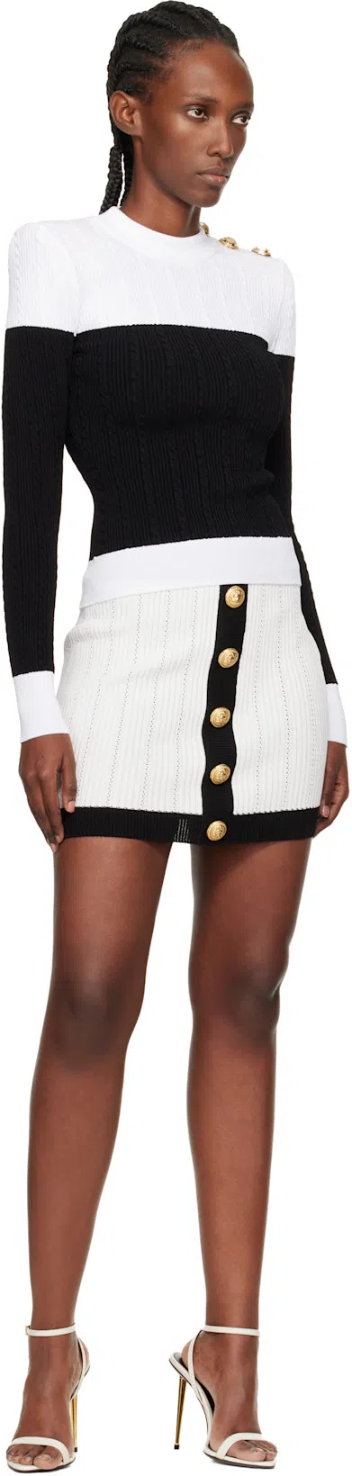 BALMAIN Skirt With Knee Length And Midi In White
