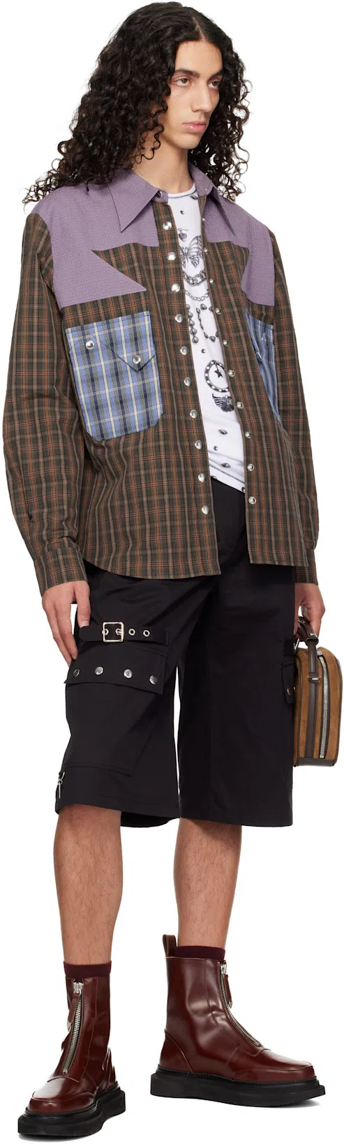 STEFAN COOKE Brown Bowling Bag