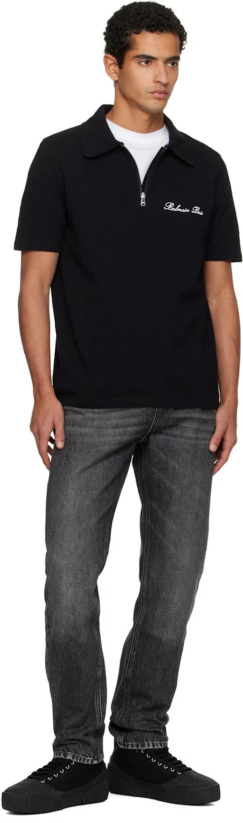 BALMAIN Riff Low Canvas Sneakers In Multi