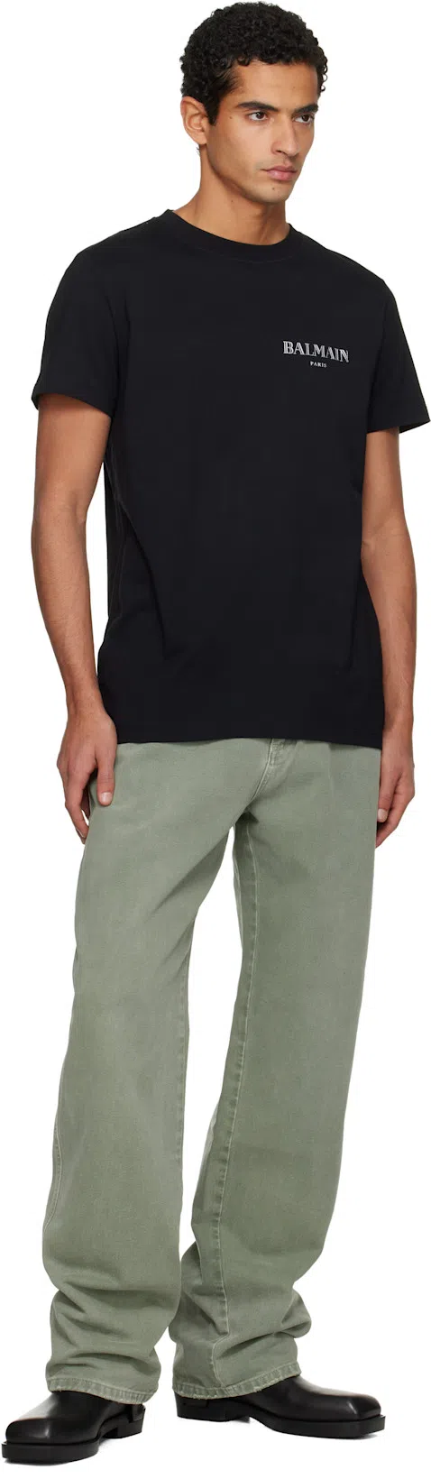 BALMAIN B Court Sneakers Flat Sole Round Toe In Multi