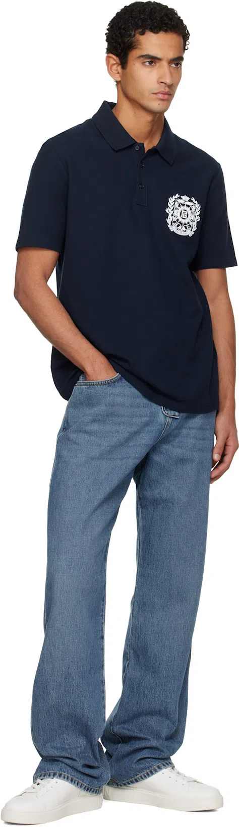 BALMAIN Low-top Court Sneakers In Smooth Leather In White