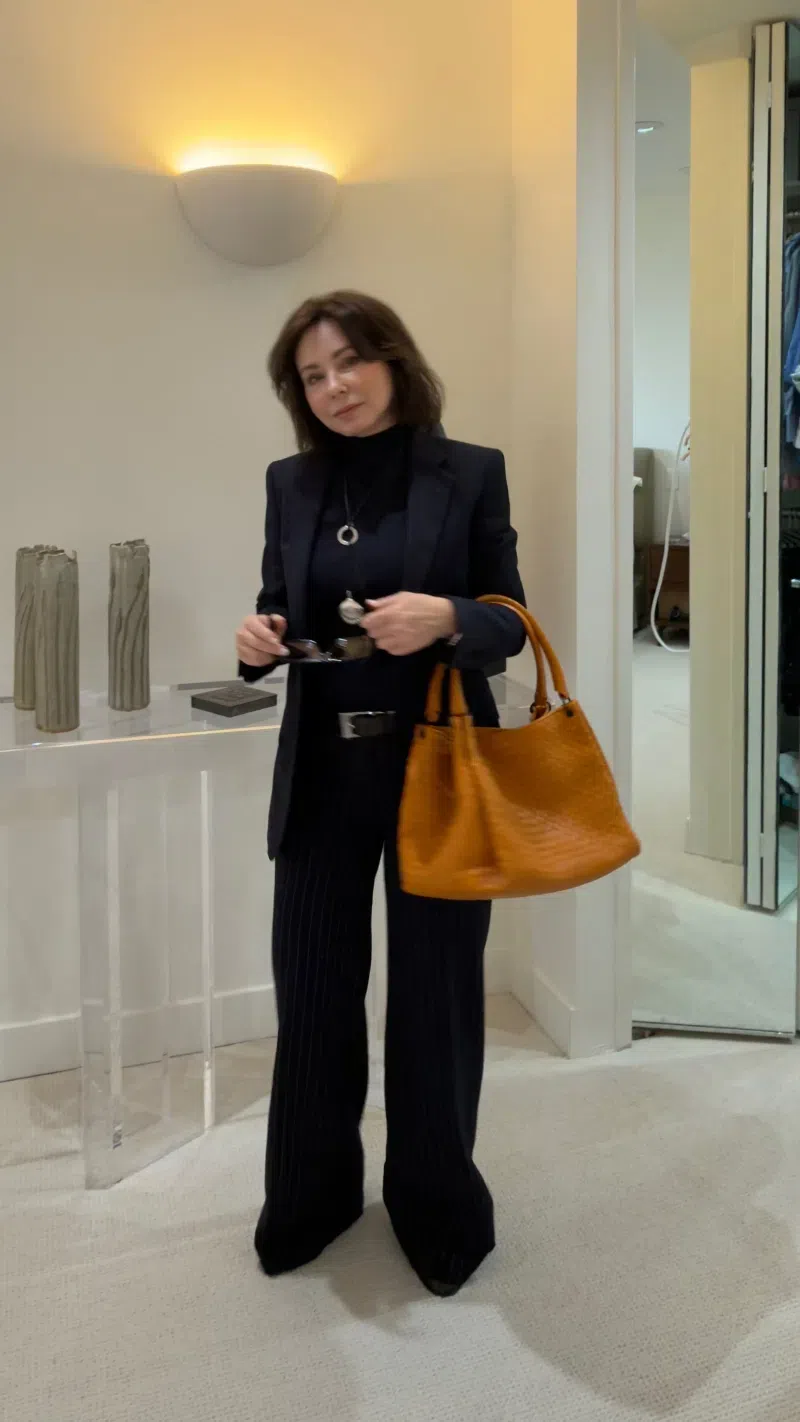 BOTTEGA VENETA Small Parachute Leather Shoulder Bag In Orange