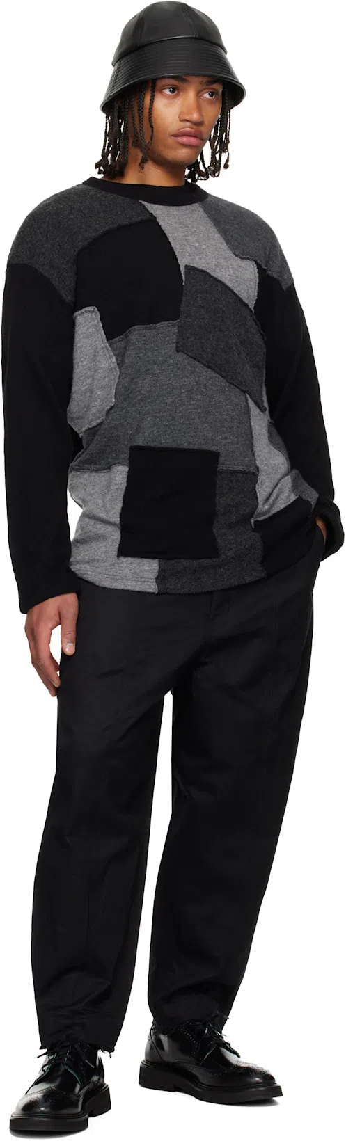 LEMAIRE Boxy Short Sleeves T-shirt Men In Black