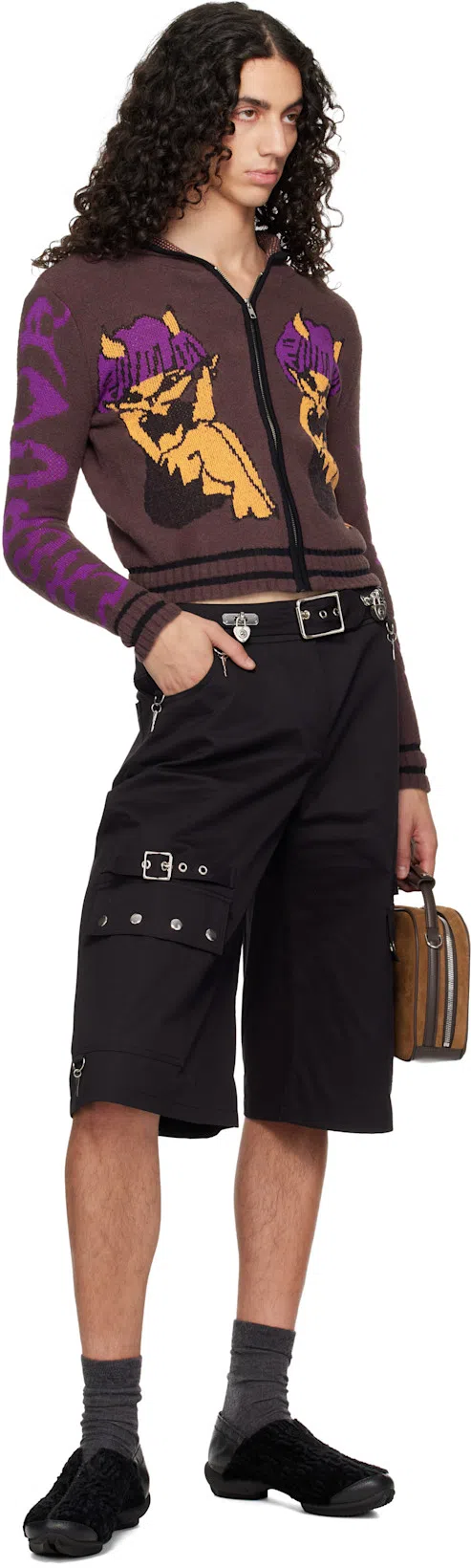 STEFAN COOKE Brown Bowling Bag