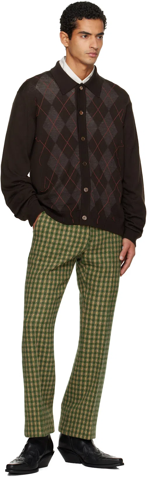 OUR LEGACY Evening Polo In Burgundy