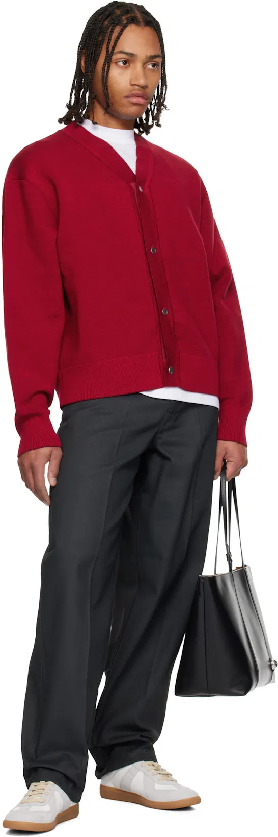 MAISON MARGIELA White Leather Sneakers In Multi