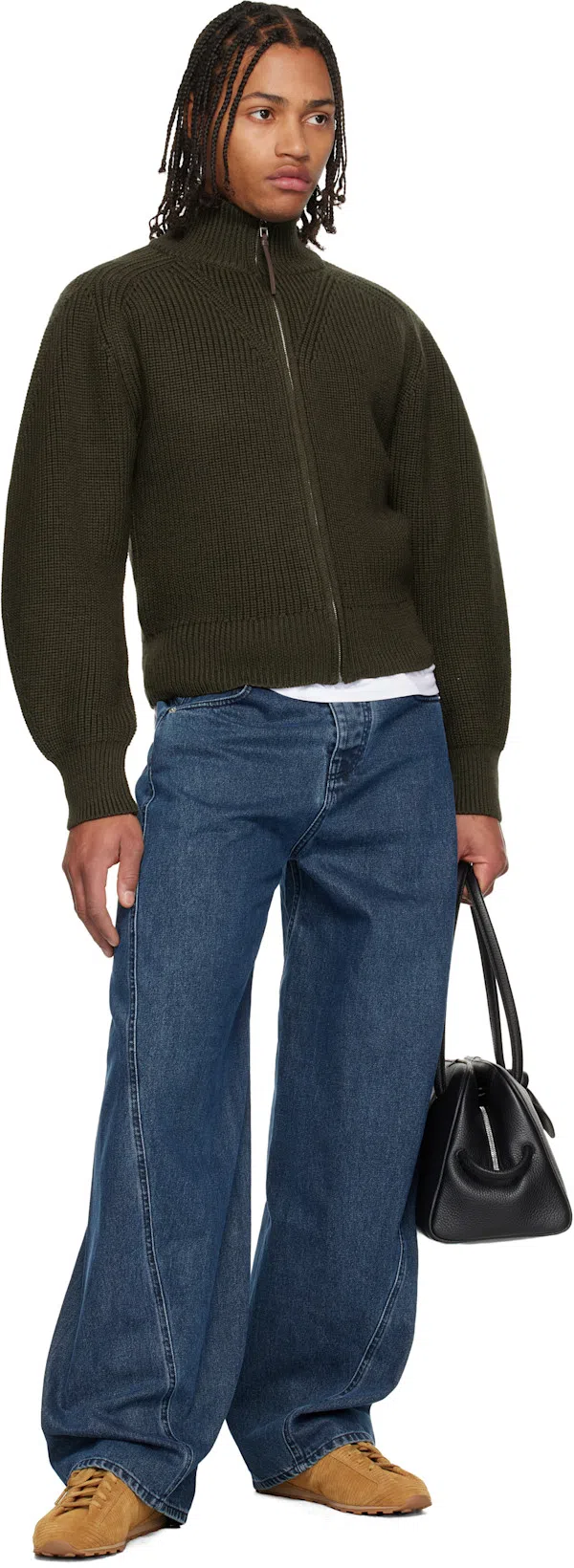 JACQUEMUS Le Tennis Sneakers In Soft Corduroy-embossed Suede In Brown