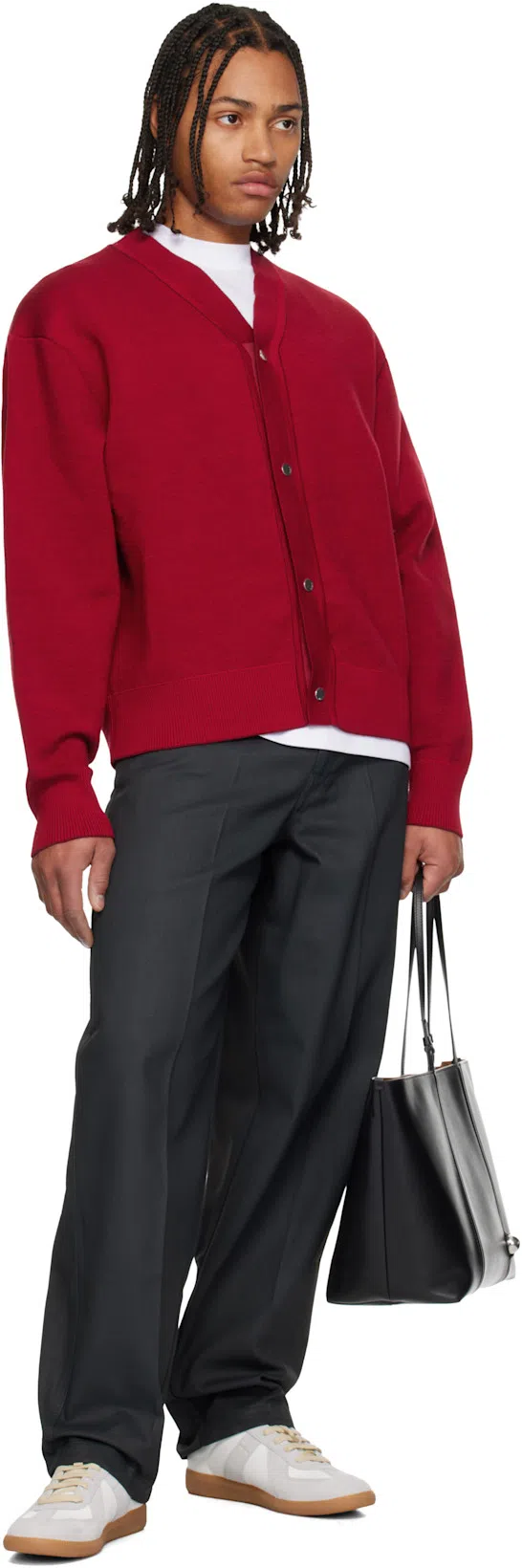 MAISON MARGIELA White Leather Sneakers In Multi