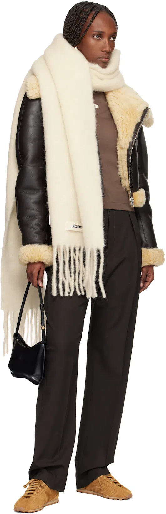 JACQUEMUS Les Tennis Sneakers In Soft Crocodile-embossed Suede In Brown