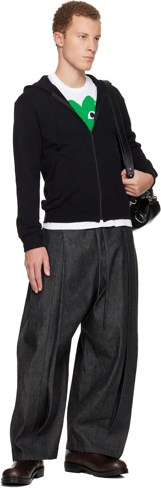 DRIES VAN NOTEN Bum Shoulder Bag In Black