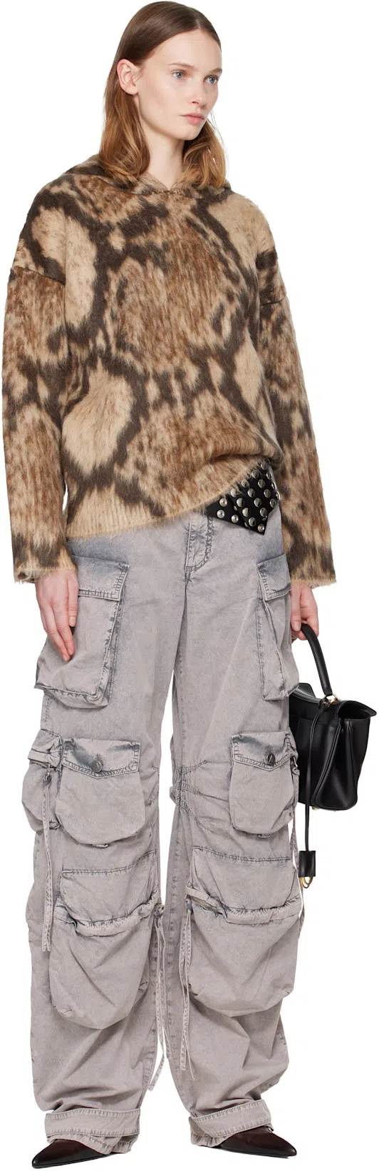 BALENCIAGA Small Rodeo Leather Top Handle Bag In Black