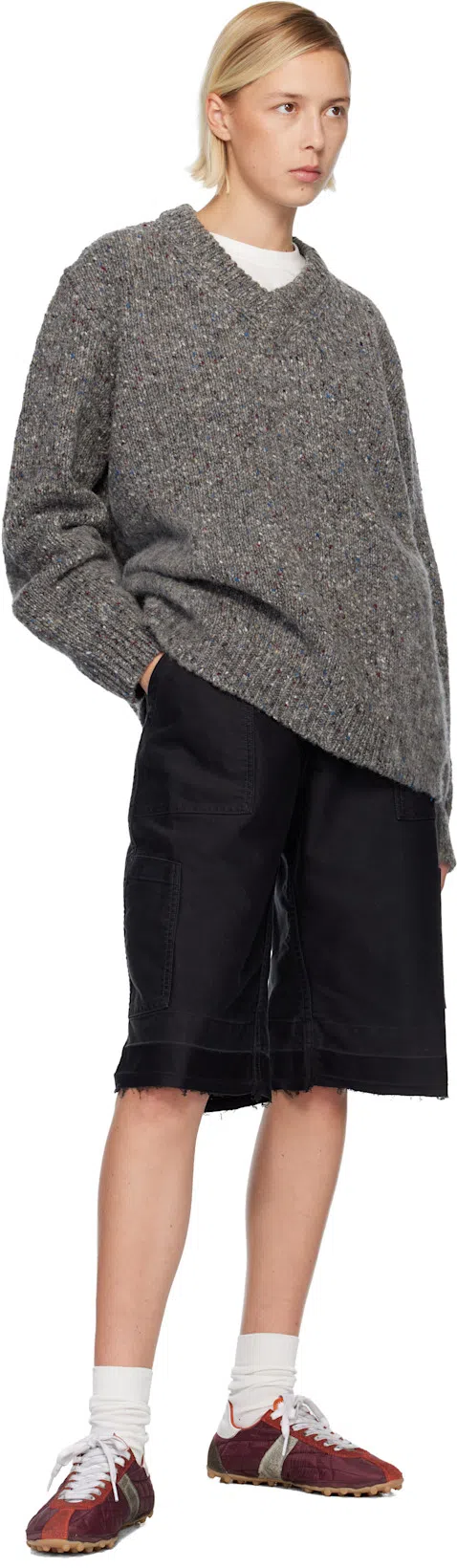 ANN DEMEULEMEESTER Seva Tank Top In Cotton Rib Jersey In White