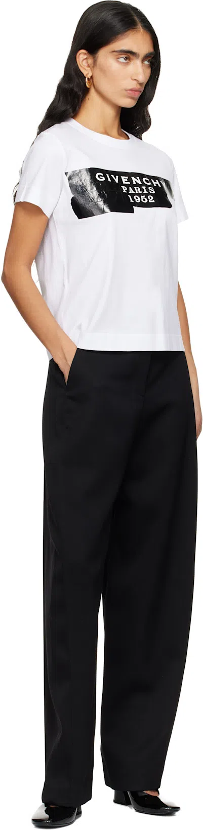 GIVENCHY Glossy Finish Curved Heel Pointed Toe Mules In Black