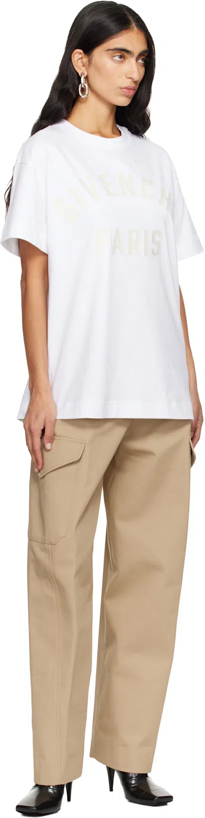 GIVENCHY Glossy Finish Curved Heel Pointed Toe Mules In Black