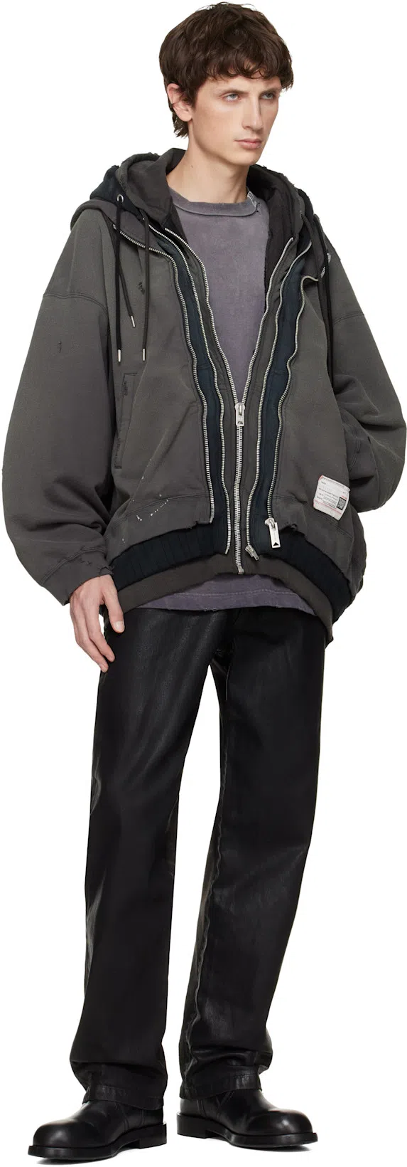 ANN DEMEULEMEESTER Bente Boots In Black Leather