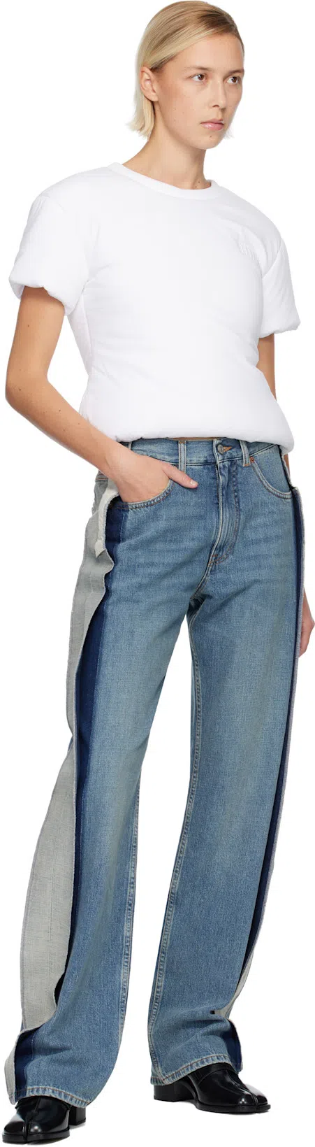 MAISON MARGIELA Tabi City Loafer Mule Woman Black In Multi