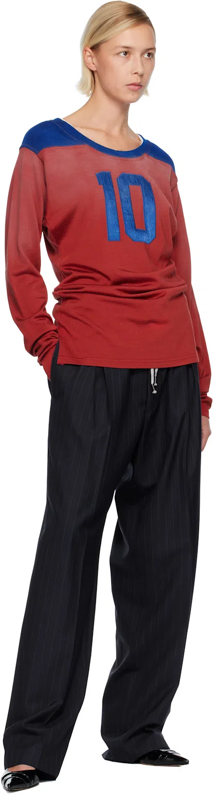 ANN DEMEULEMEESTER Seva Tank Top In Cotton Rib Jersey In White