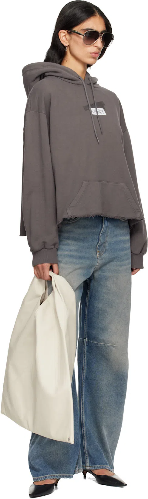 MM6 MAISON MARGIELA Mm6 By Maison Margiela Numeric Cotton Jersey T-shirt In Black