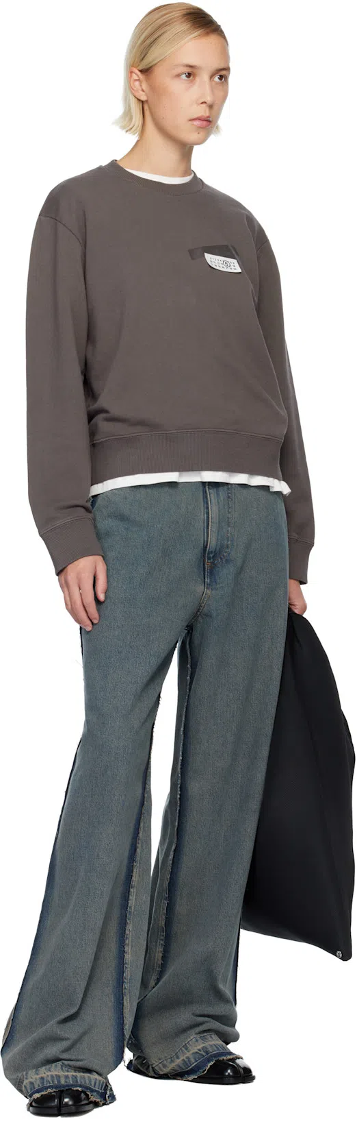 MAISON MARGIELA Tabi City Loafer Mule Woman Black In Multi