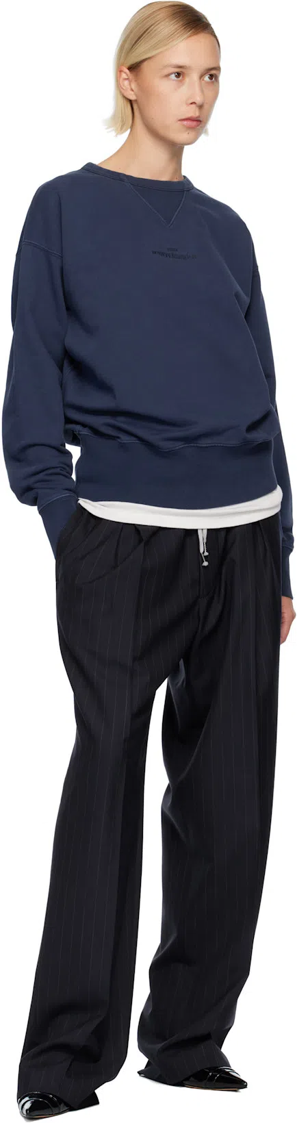 ANN DEMEULEMEESTER Seva Tank Top In Cotton Rib Jersey In White