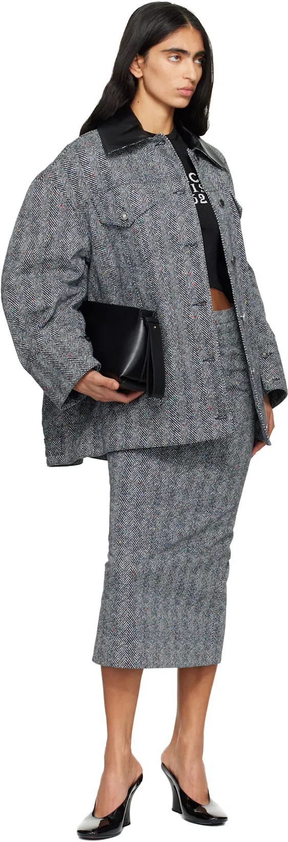 GIVENCHY Alexander Mcqueen White Leather Sneakers With Orange Leather Heel In Black