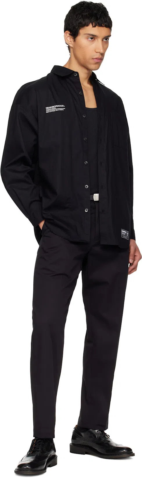 ACNE STUDIOS Stamped Monogram Calf Leather Loafers In Black