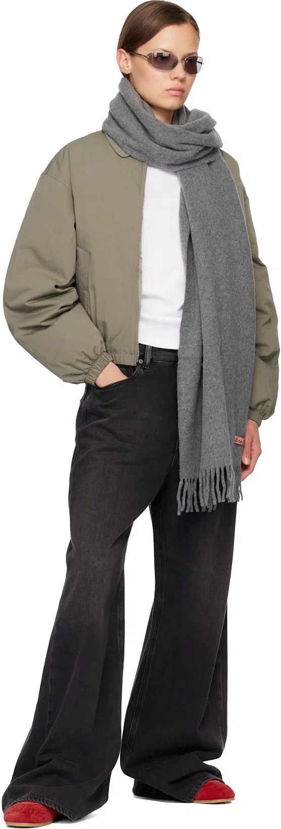 DRIES VAN NOTEN 70s Marathon Spirit Suede Low-top Sneakers In Red