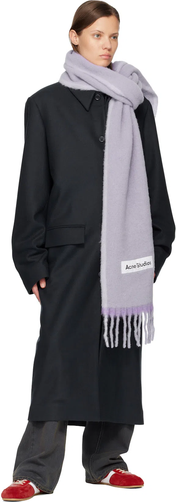 DRIES VAN NOTEN 70s Marathon Spirit Suede Low-top Sneakers In Red