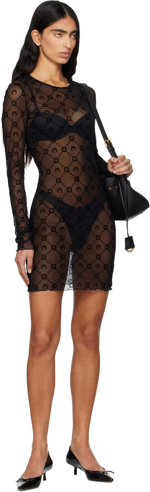 BALENCIAGA Small Bel Air Shoulder Bag In Black