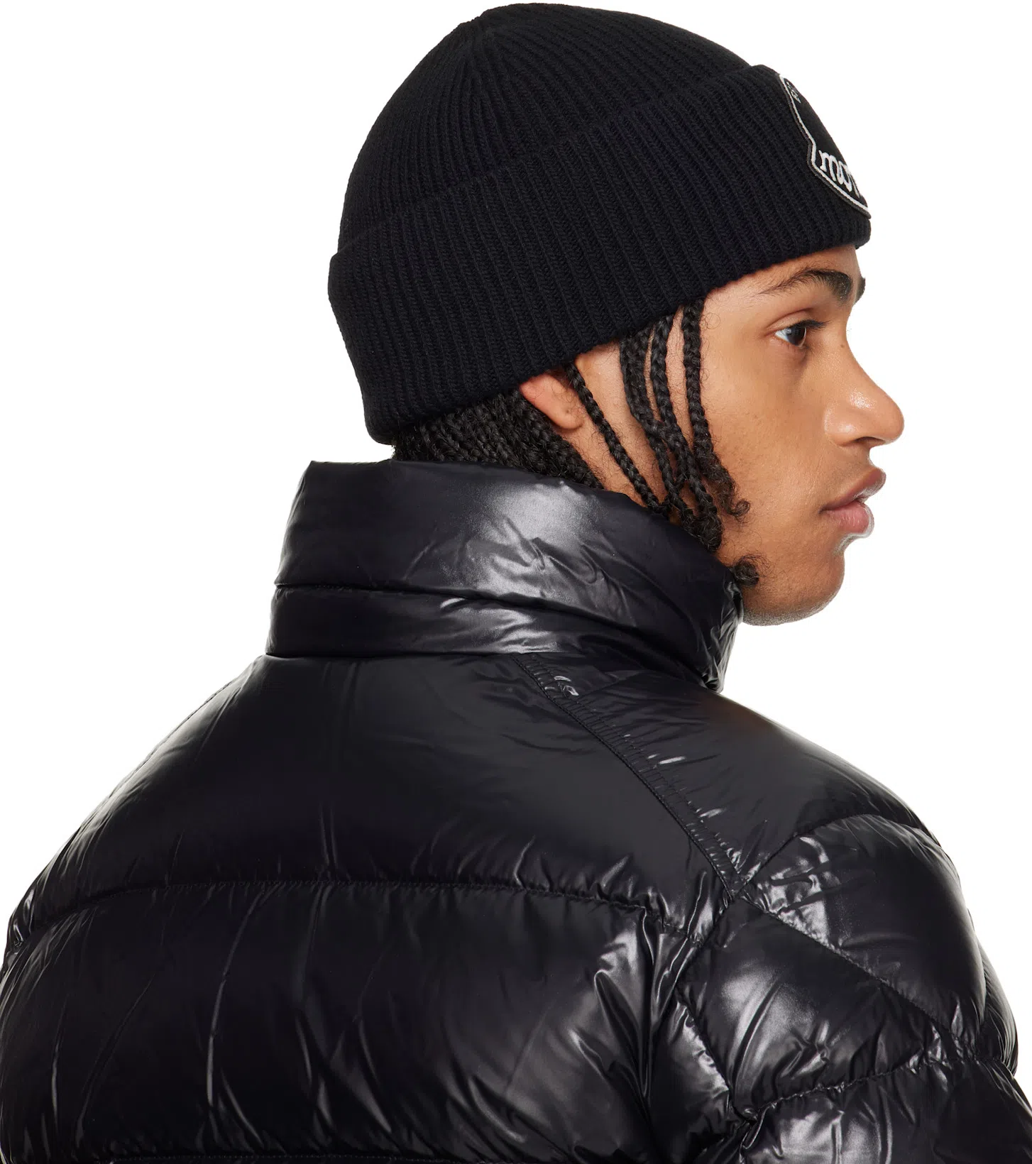 MONCLER Men Detachable Hood Padded Down Jacket In Black