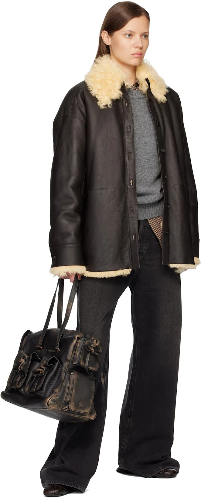 ACNE STUDIOS Multipocket Shoulder Bag In Black