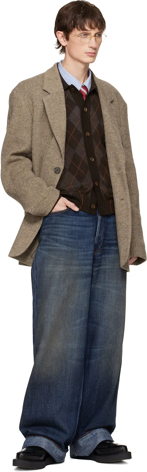 OUR LEGACY Evening Polo In Burgundy