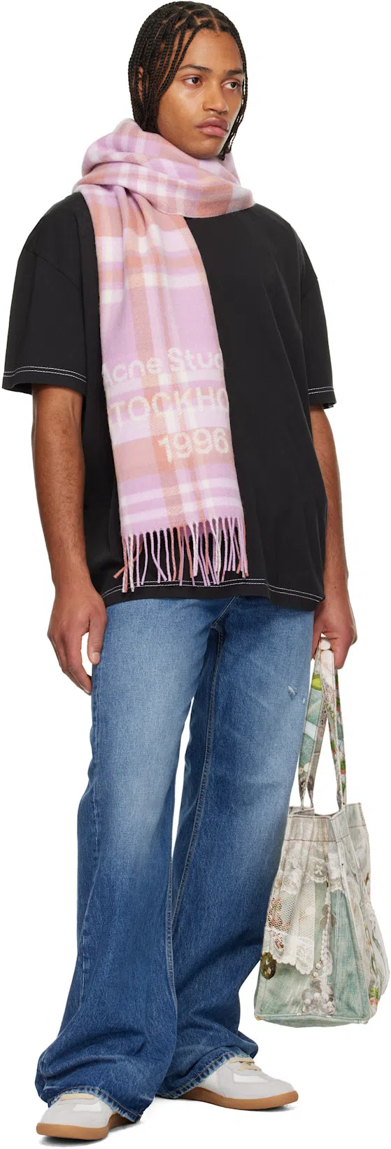 MAISON MARGIELA White Leather Sneakers In Multi