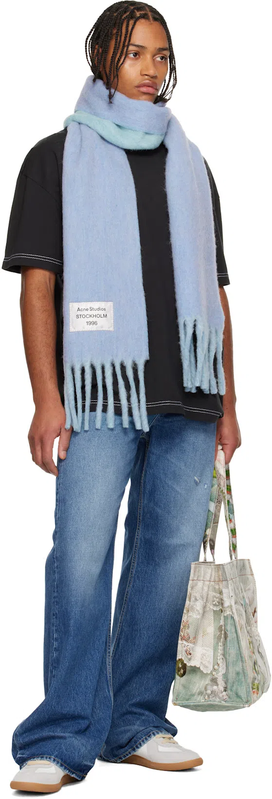 MAISON MARGIELA White Leather Sneakers In Multi