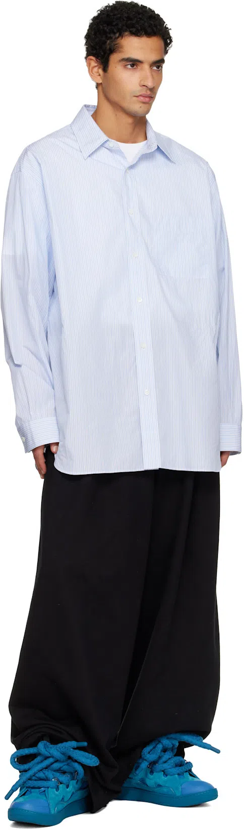 DRIES VAN NOTEN Wide-leg Trousers Back Pocket In Neutral