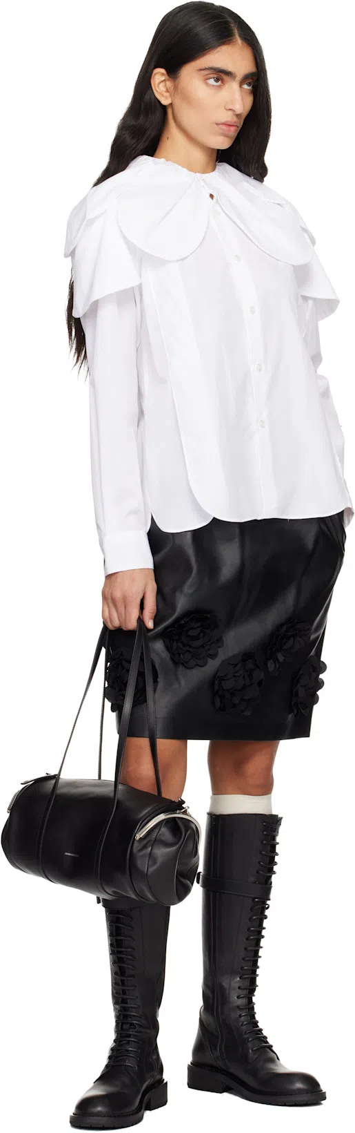 ANN DEMEULEMEESTER Women Danny 24 Hole Lace Up Boots In Black