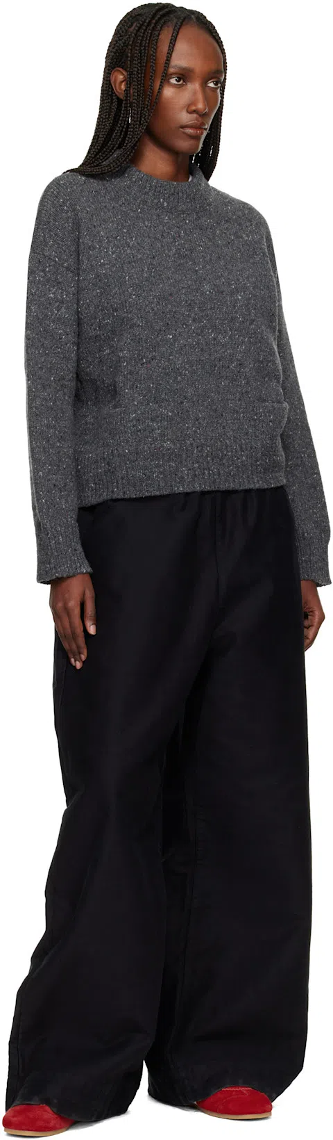 DRIES VAN NOTEN 70s Marathon Spirit Suede Low-top Sneakers In Red