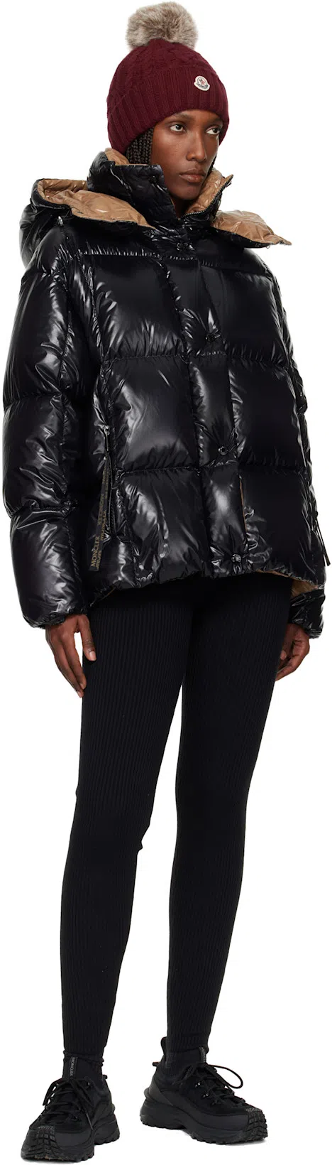 MONCLER Karakorum Convertible Hooded Quilted Glossed-ripstop Down Jacket In Black