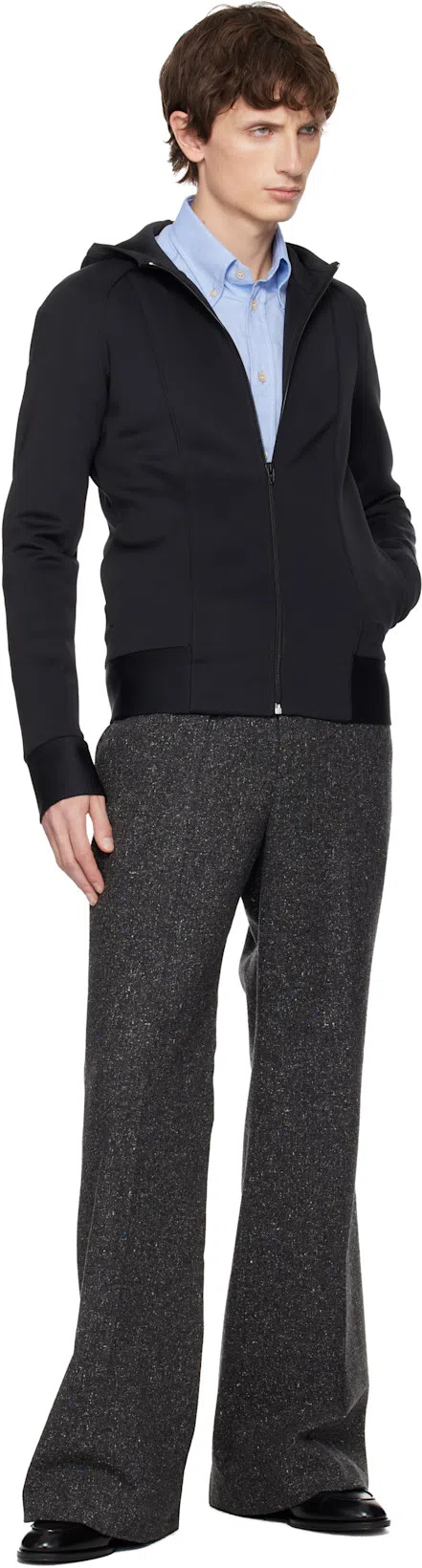 VALENTINO GARAVANI Bowshire Loafers In Black Glossy Calfskin