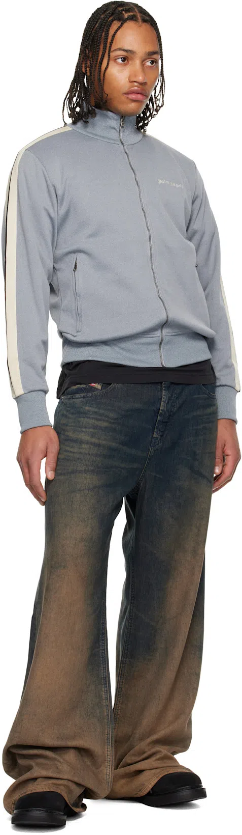 PALM ANGELS Rest In Palm Loose T-shirt In Black