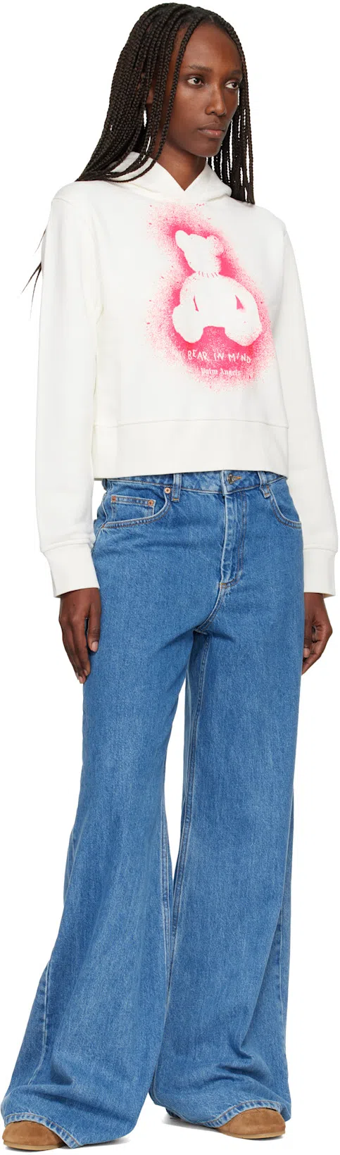 DRIES VAN NOTEN Stitched Contrast Rubber Sole Suede Panel Sneakers In Brown