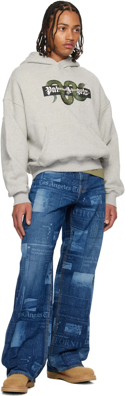 PALM ANGELS Versatile Backpack Featuring Adjustable Elements In Black