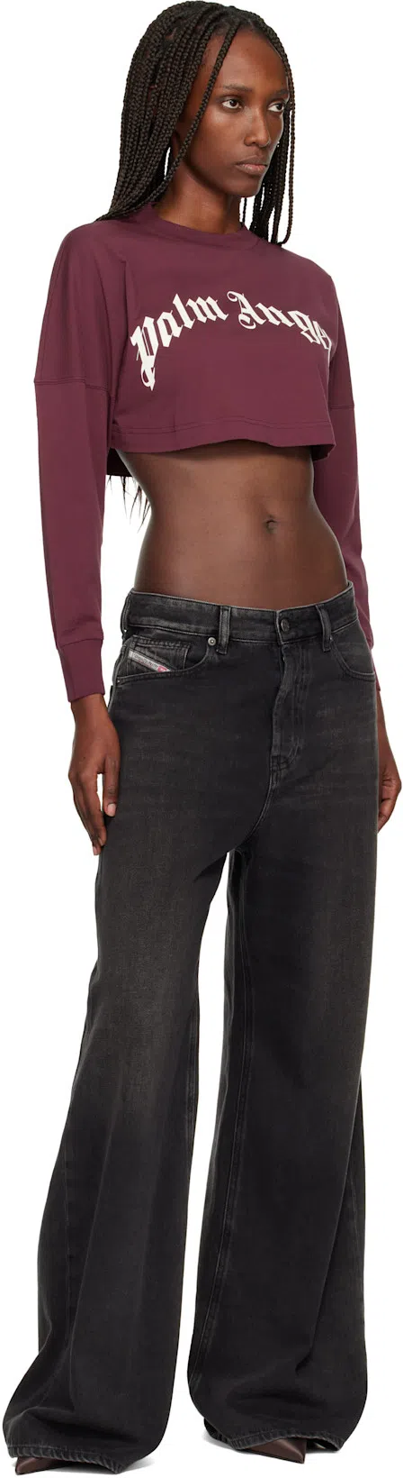 DRIES VAN NOTEN Stitched Contrast Rubber Sole Suede Panel Sneakers In Brown