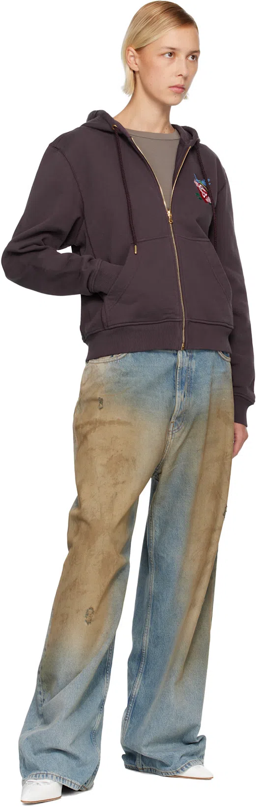 ACNE STUDIOS 2023f Fn Penicillin Jeans Mid Blue In 863 Mid Blue