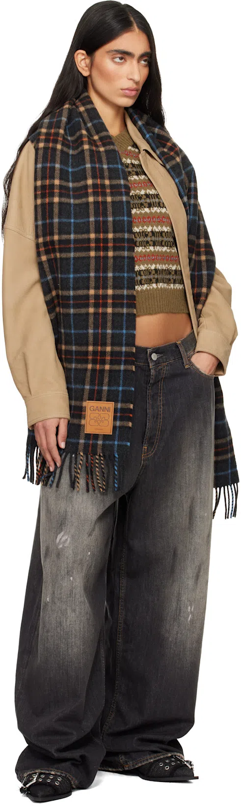 ACNE STUDIOS 2023f Fn Penicillin Jeans Mid Blue In 863 Mid Blue