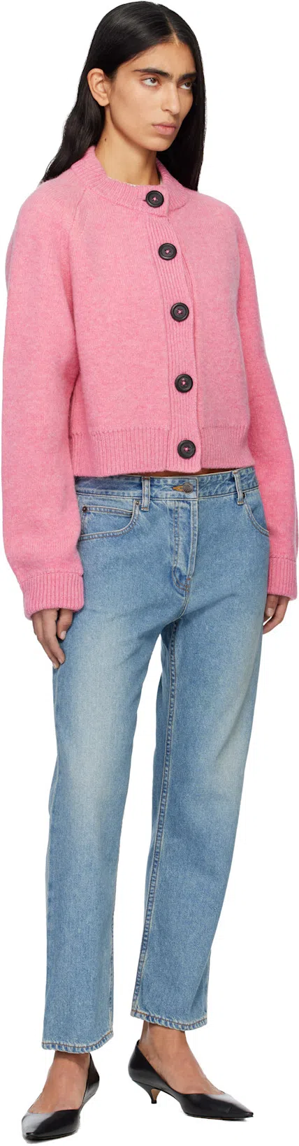 THE ROW Liisa Distressed Kitten-heel Pumps In Black