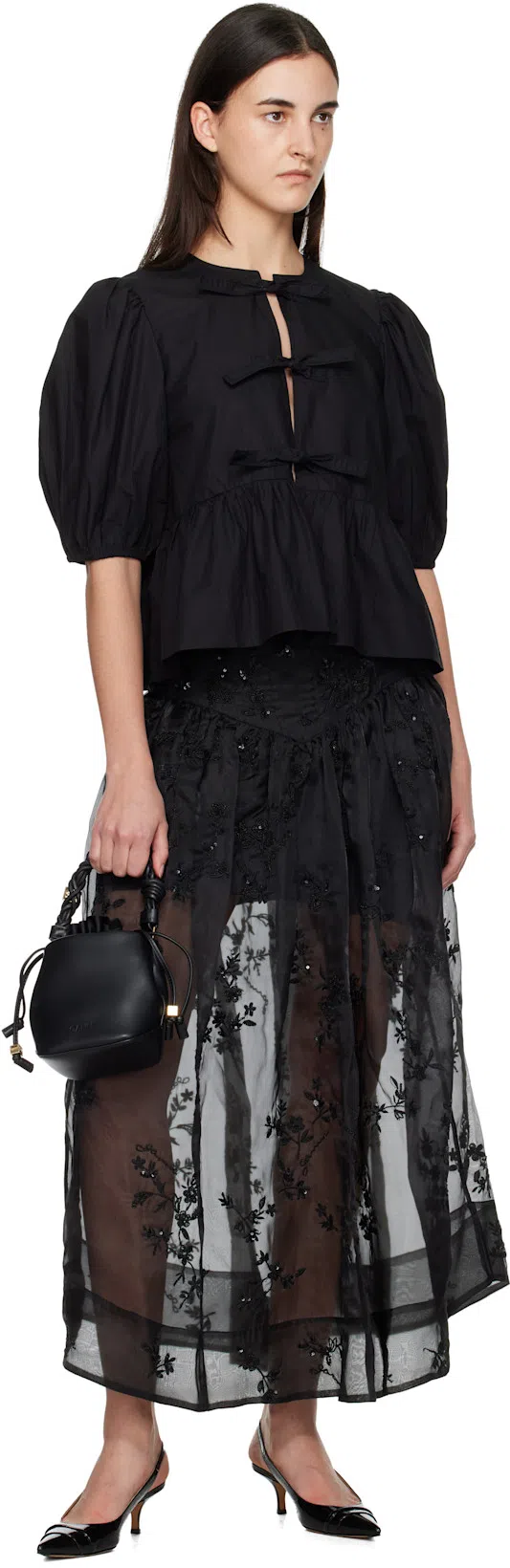 MAISON MARGIELA Black Kinkies Slingback Heels