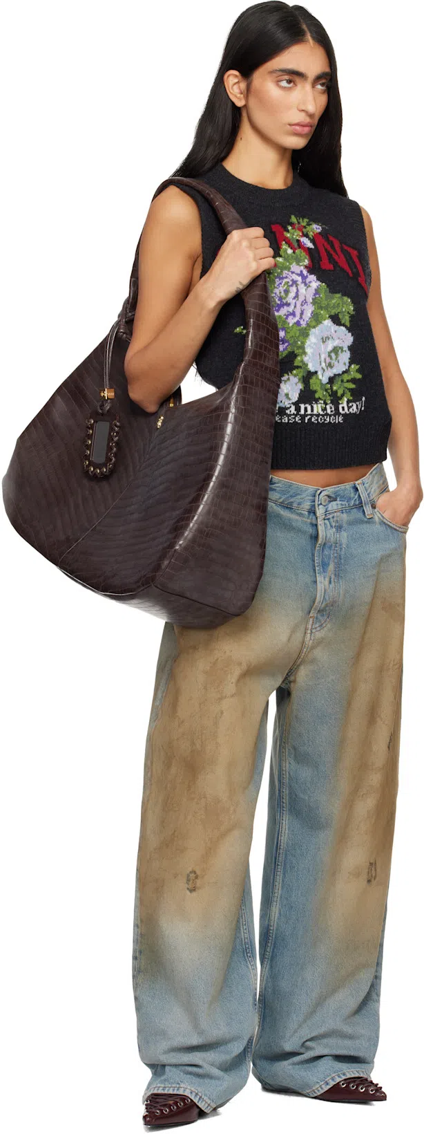 ACNE STUDIOS 2023f Fn Penicillin Jeans Mid Blue In 863 Mid Blue