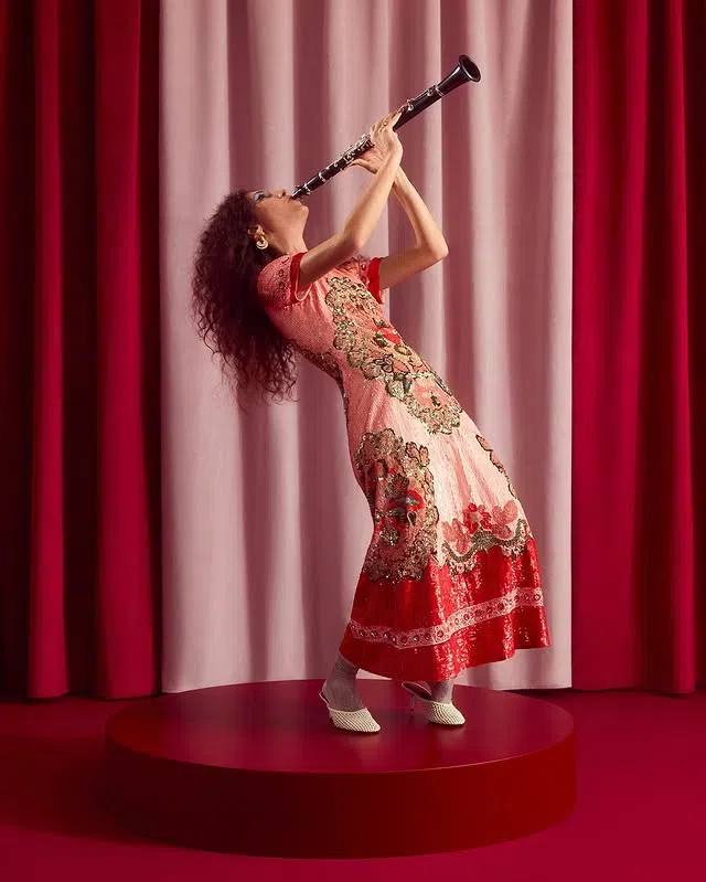 LA DOUBLEJ Boy Printed Silk-twill Shirt In Multi